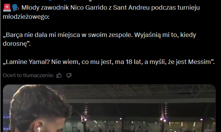 HIT! Oto słowa MŁODEGO CHŁOPAKA - byłego piłkarza Barcy po turnieju xD